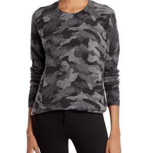 Camo Cashmere Crew Sweater